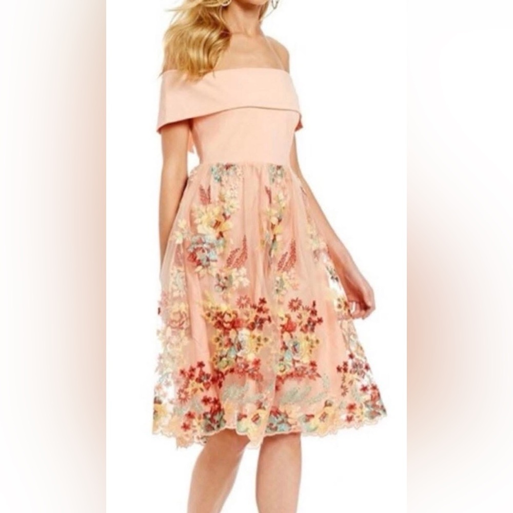 Gianni Bini Off-Shoulder Floral Dress